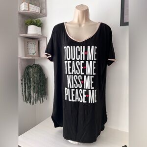 Victoria's Secret Black Tee with Bold Text